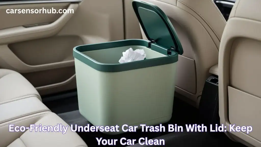 Eco-Friendly Underseat Car Trash Bin With Lid