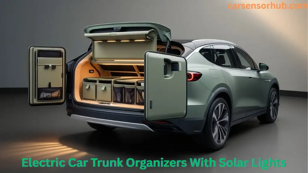 Electric Car Trunk Organizers With Solar Lights