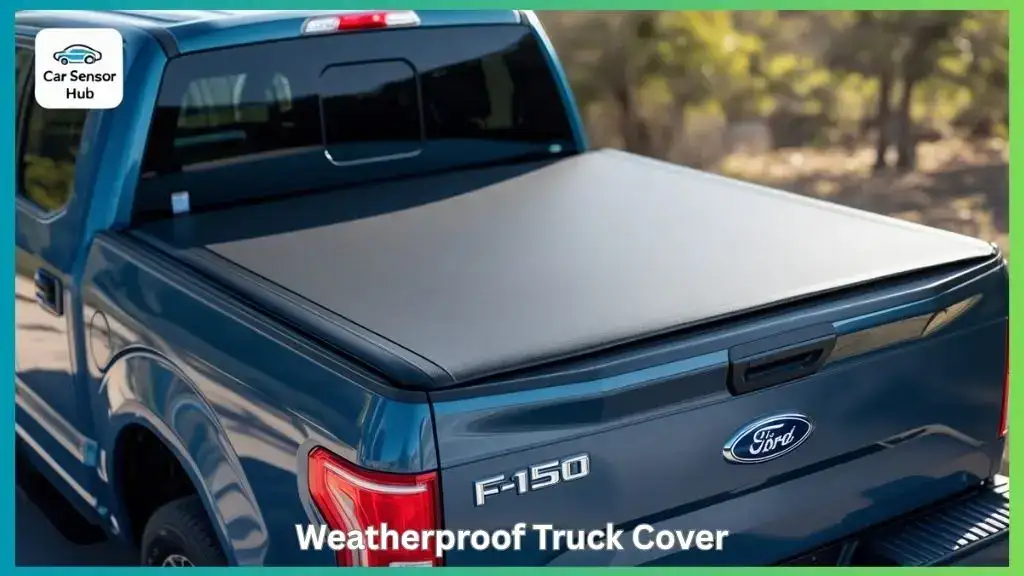 Ford F-150 with 6.5 foot bedcover installed outdoors