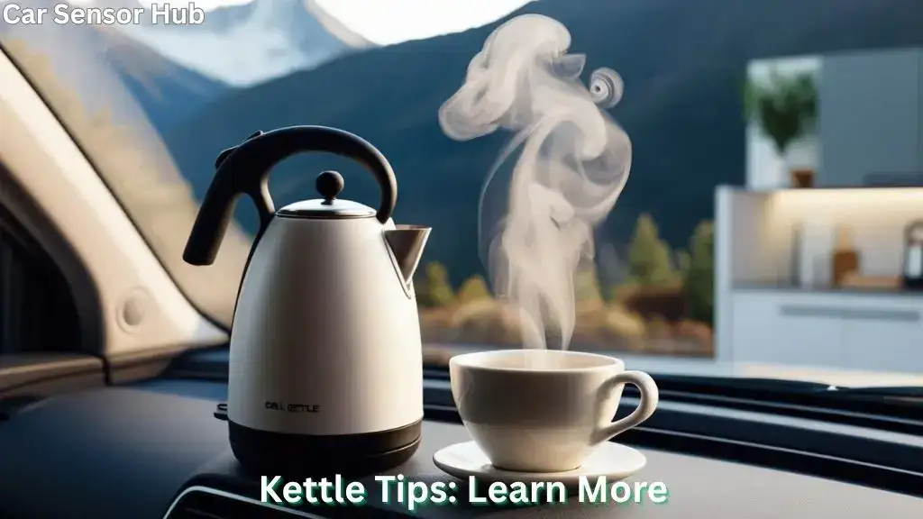 Travel-friendly electric kettle used in a car and at home