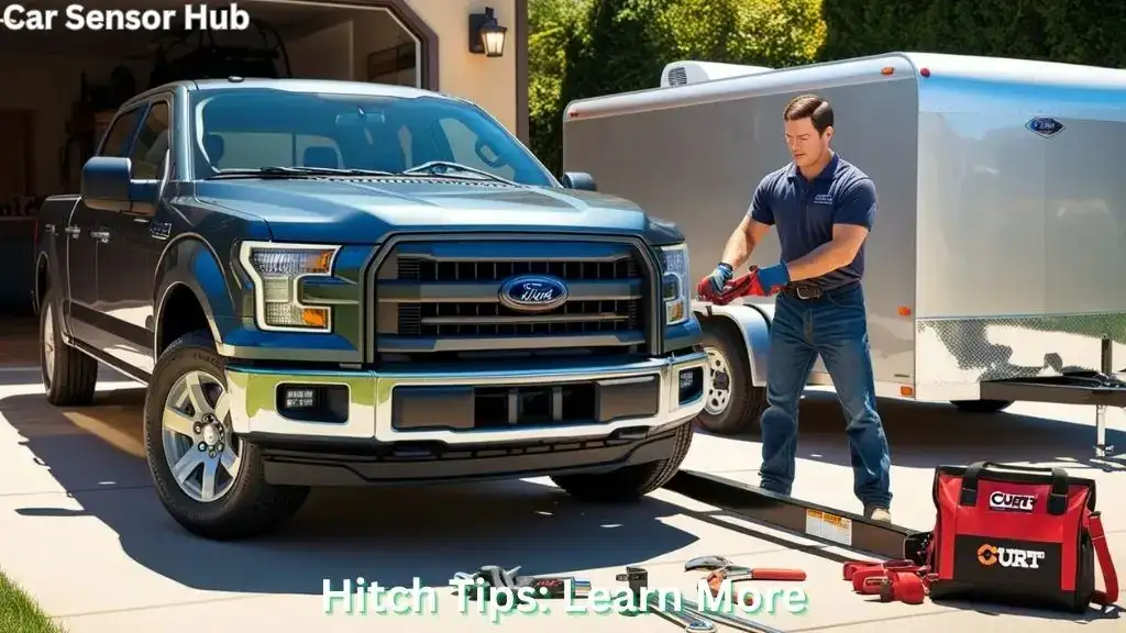 Curt Trailer Hitch Receiver installed on Ford F-150 with towing setup