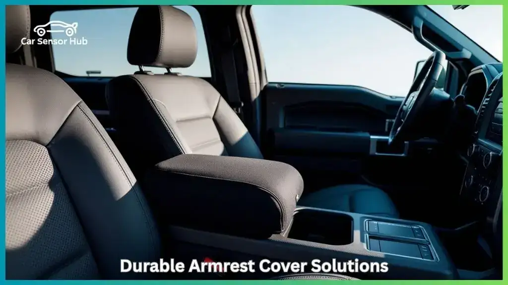 F-150 center console cover on truck armrest