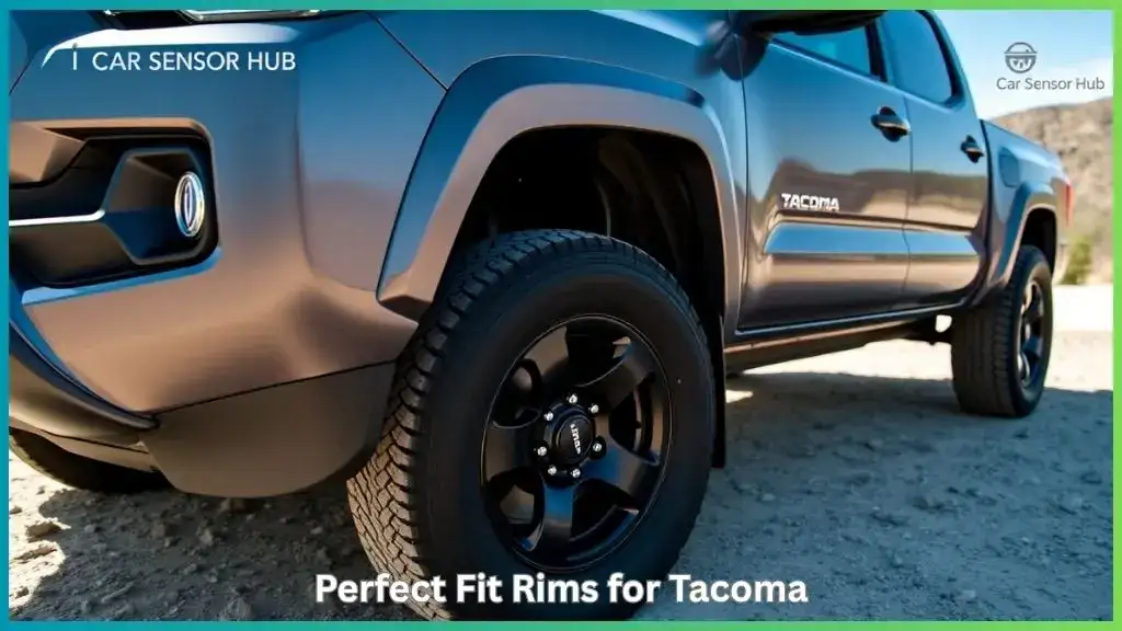 Toyota Tacoma with newly installed 17 inch alloy wheels