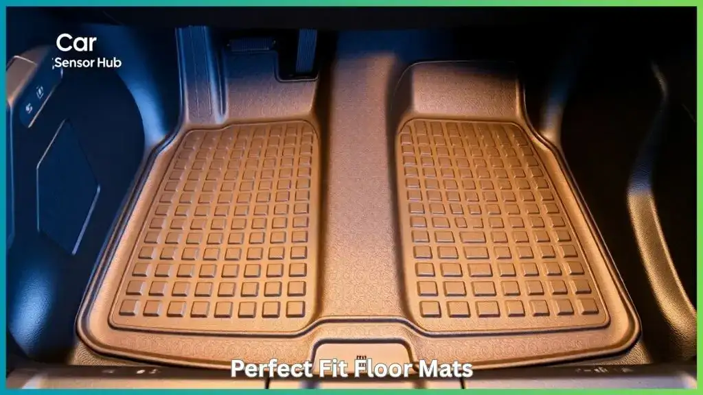 Toyota Tacoma interior with custom-fit all-weather floor mats