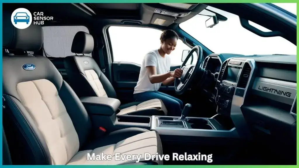 Interior upgrades for Ford F-150 Lightning enhancing cabin comfort