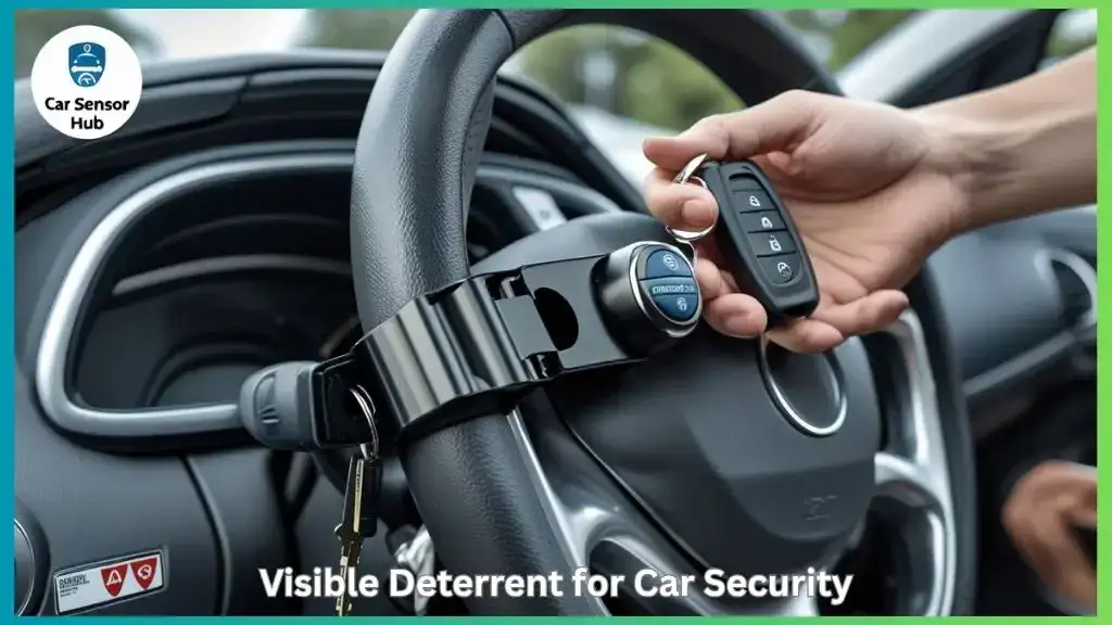 Steering wheel secured with anti-theft locking device