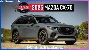 Mazda CX‑70 PHEV charging at home with hybrid badge visible