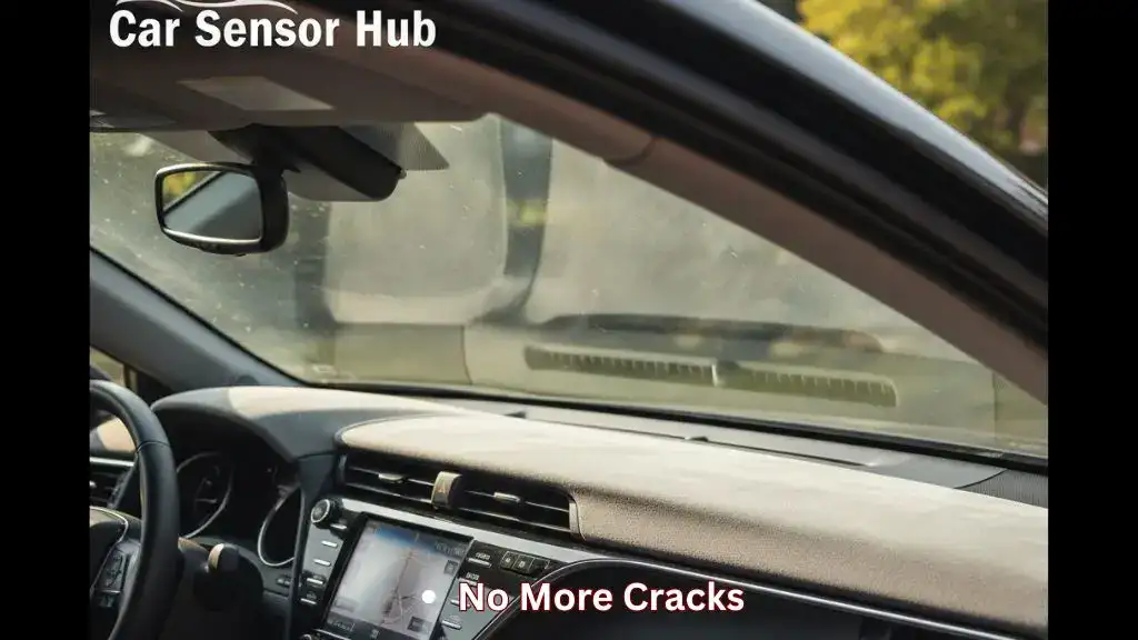 Toyota Camry interior with custom-fit suede dashboard cover installed