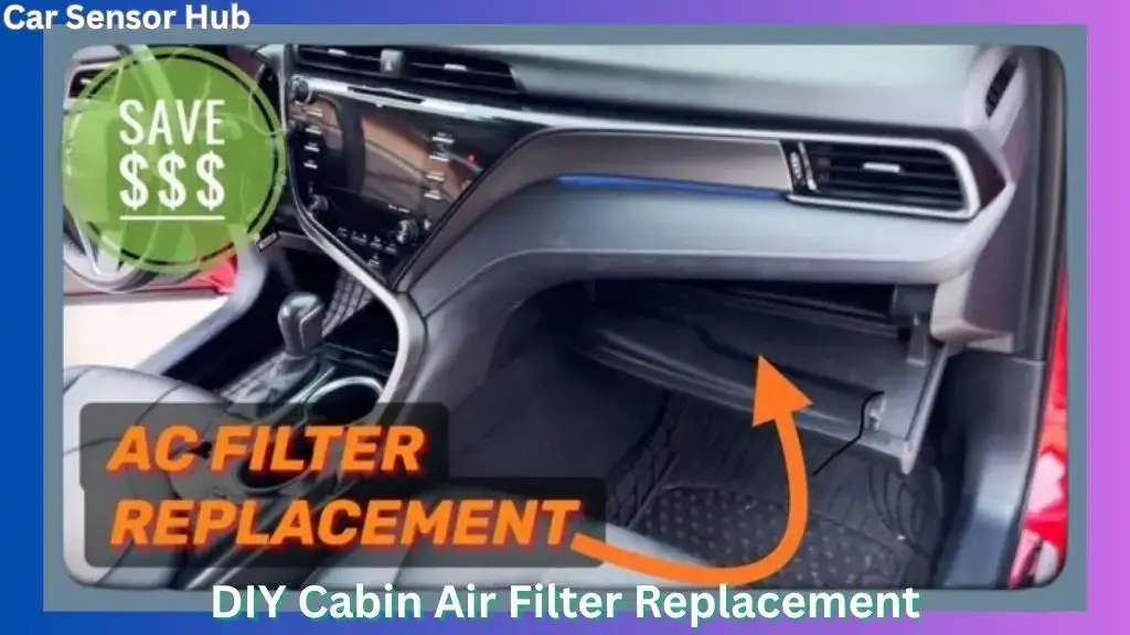 Person replacing Toyota Camry cabin air filter behind glove box