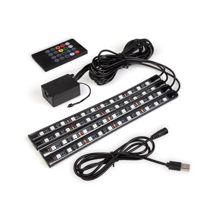 LED Car Interior Footwell Lights Kit