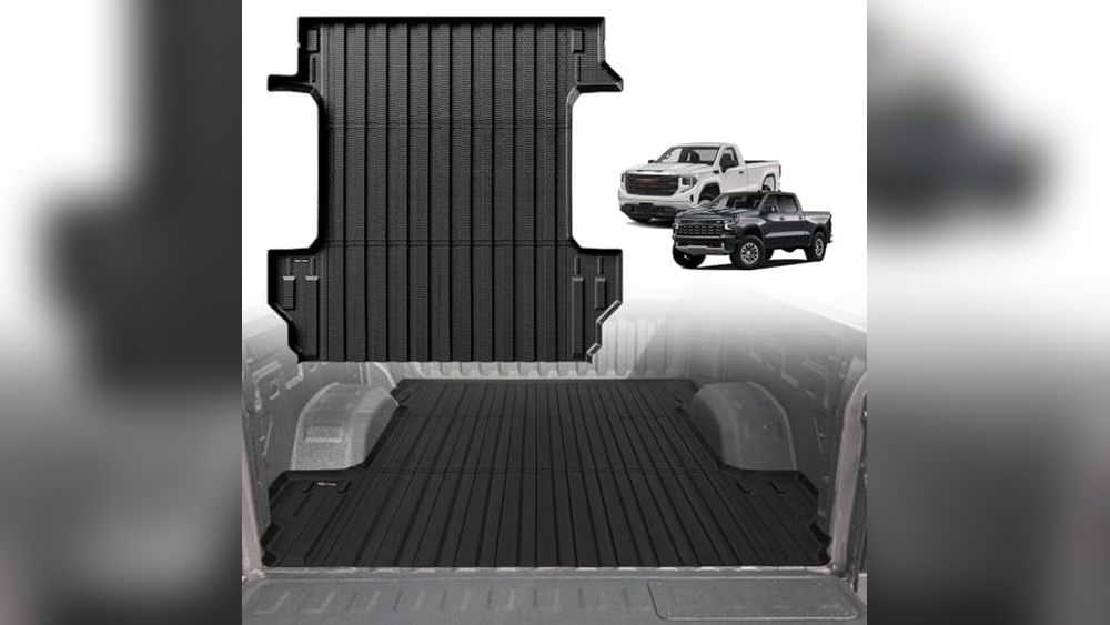 Durable Bed Liner for Silverado 1500 installed, showing rugged textured protection in truck bed.