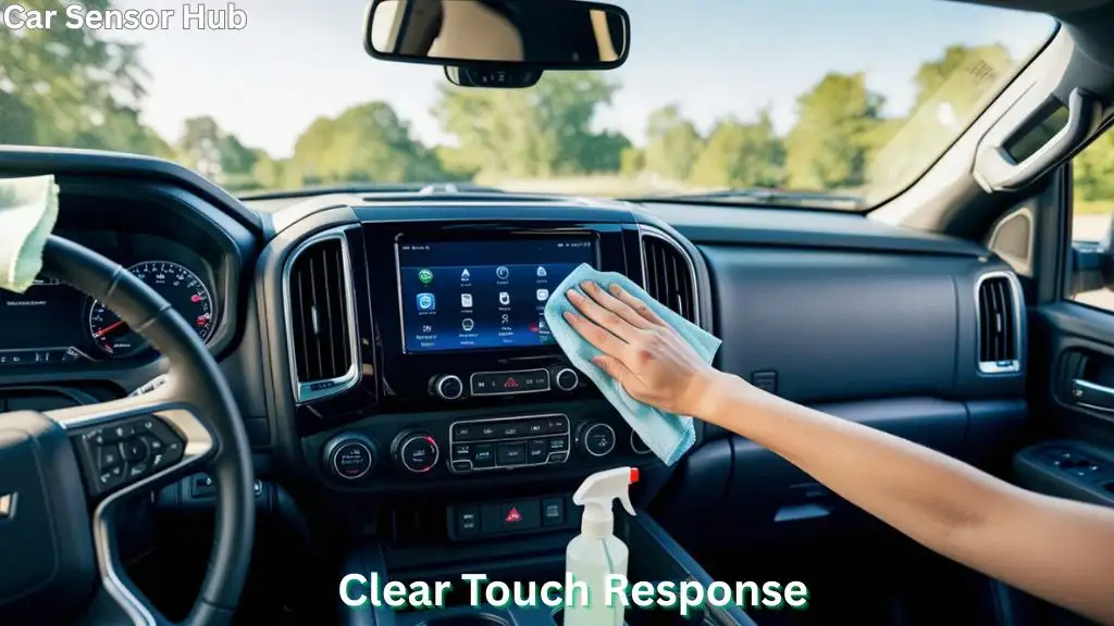 How to Clean Touch Screen in Chevy Silverado 1500 using microfiber cloth safely