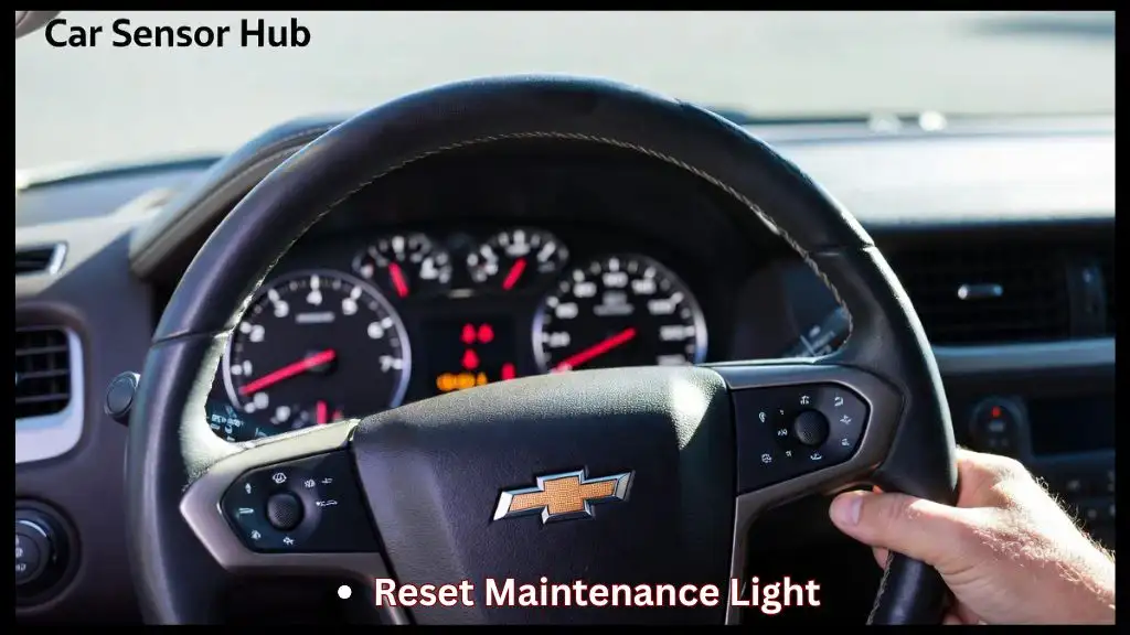 How to Reset Maintenance Light on Chevrolet Tahoe using steering wheel controls to clear the service alert on the dashboard