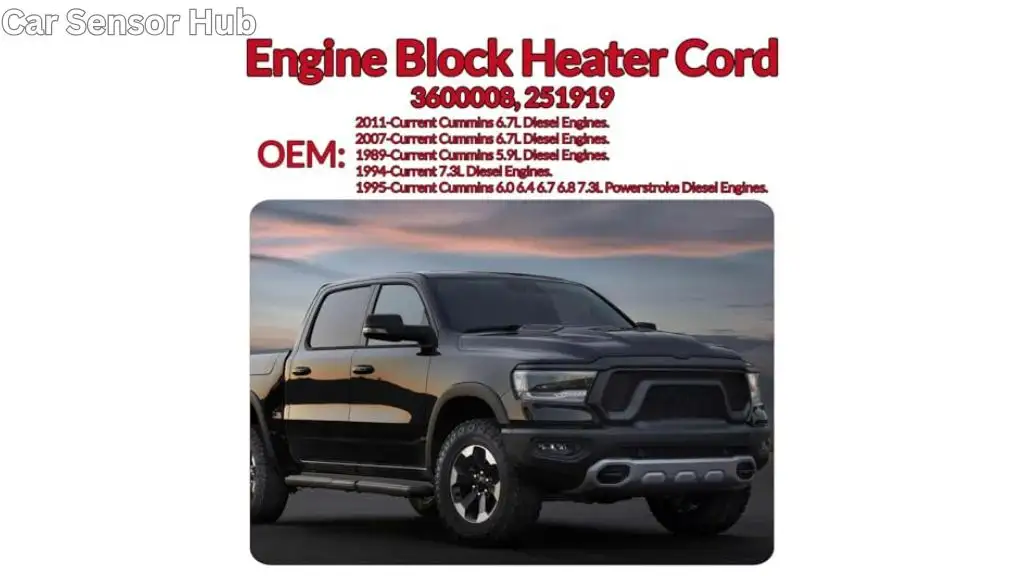 Ford Maverick Block Heater Cord Kit