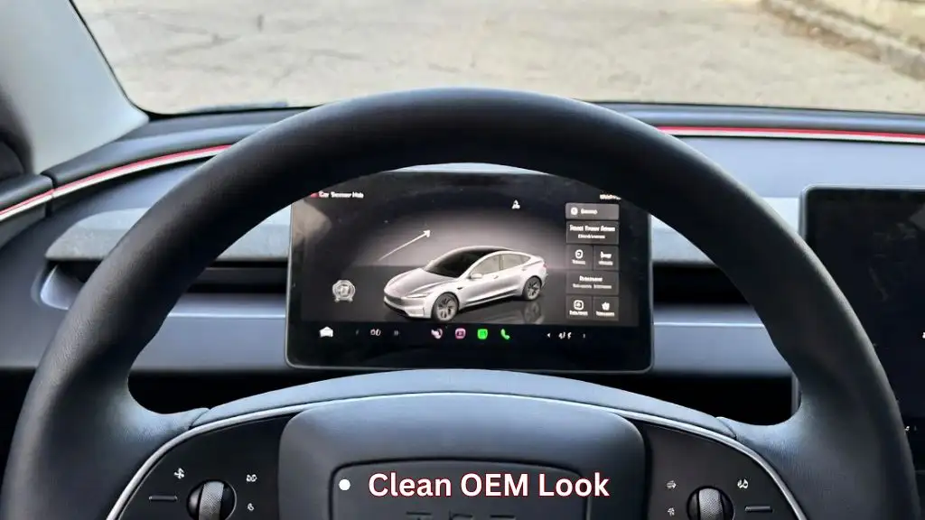 How to Install an Instrument Cluster Display in Tesla Model Y with display mounted behind steering wheel