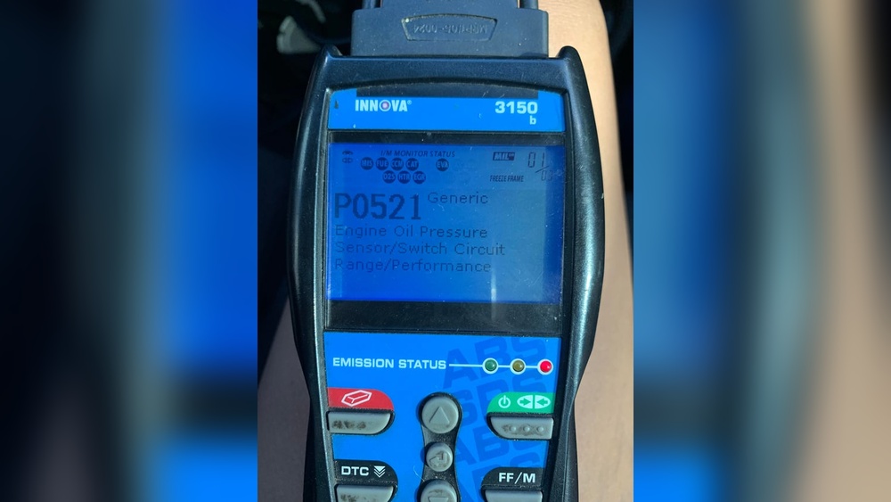 oil pressure code keeps coming back after reset