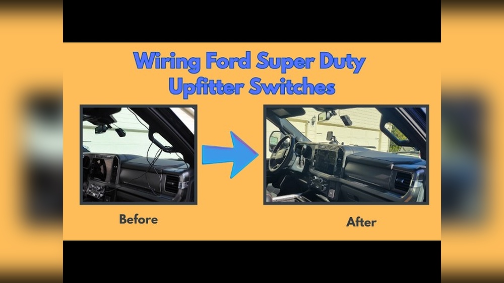 how to wire a dash cam in ford super duty upfitter switches