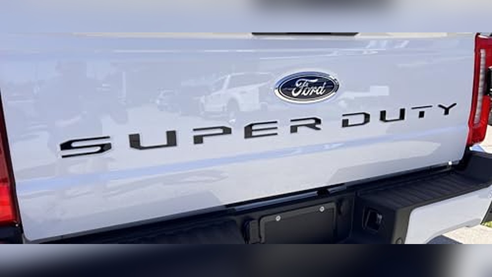 Matte Black Tailgate Letters for Ford Super Duty