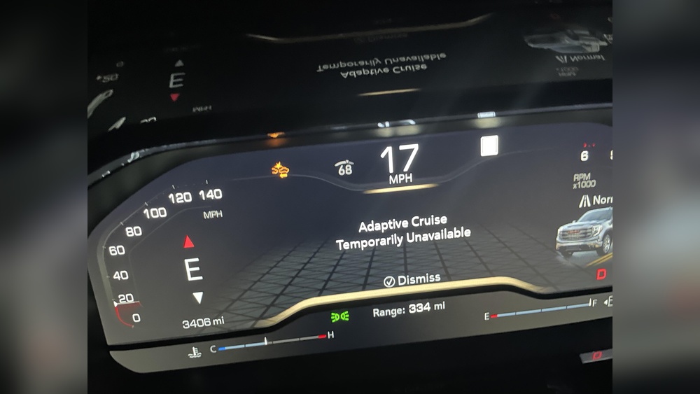how does gmc sierra 1500 adaptive cruise control work