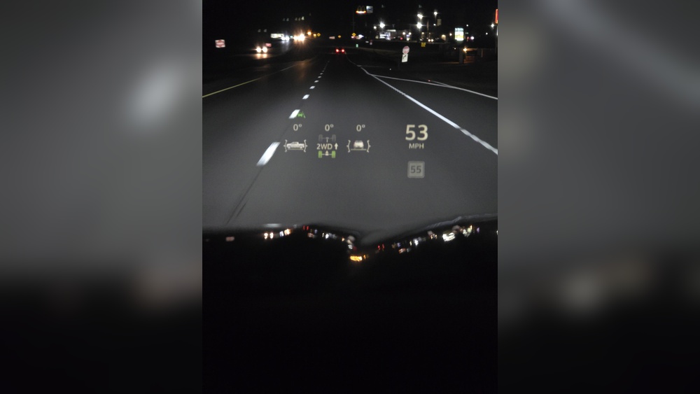how to use gmc sierra 1500 heads up display
