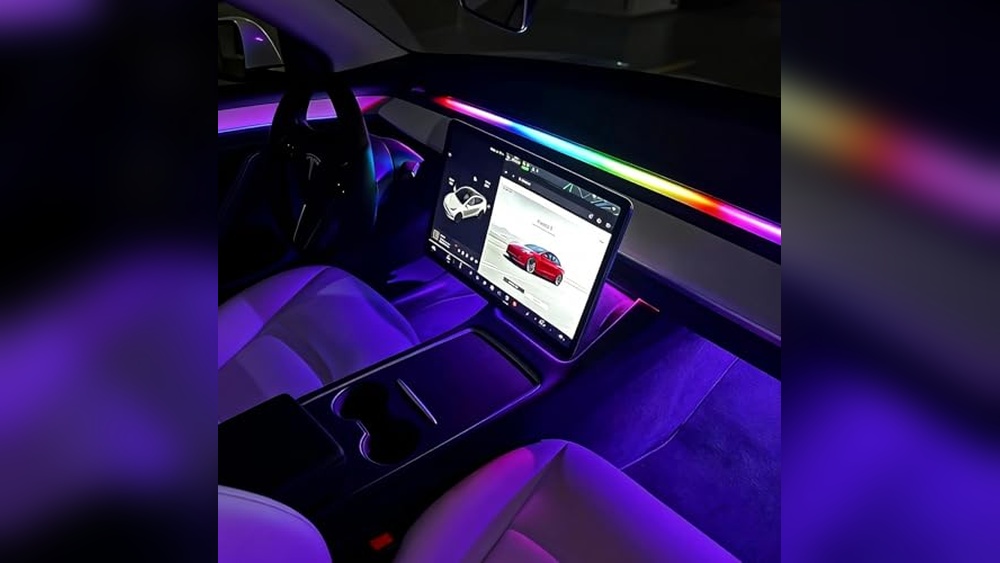 rgb ambient lighting kit for tesla model y