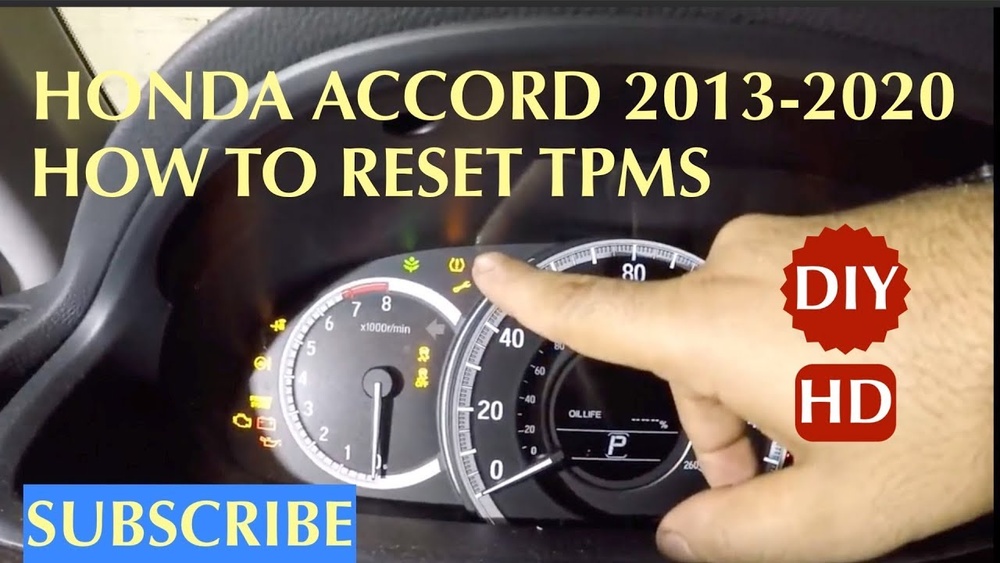 How To Reset Tire Pressure Light Honda Accord