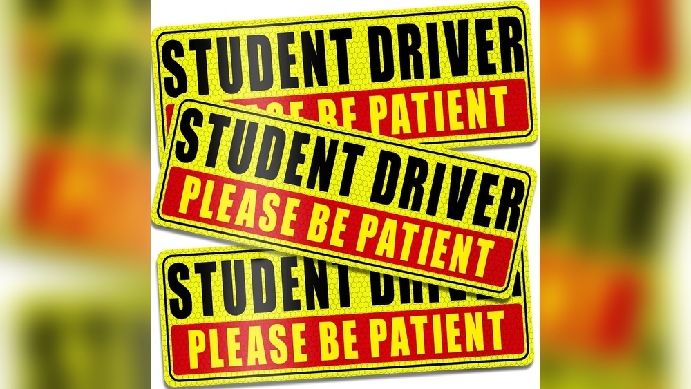 student driver magnet for car 3 pack